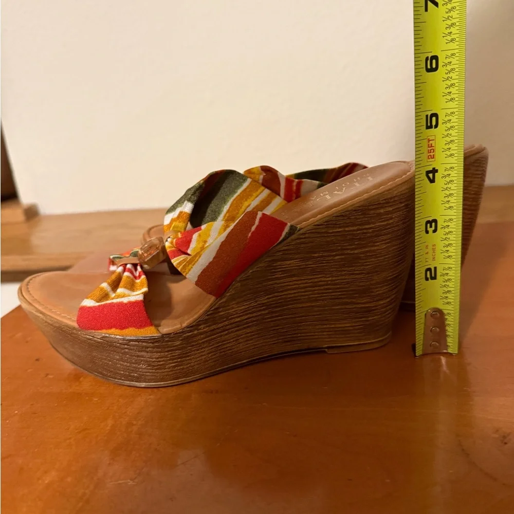 Italian Shoemakers Multicolor Wedge Heel Sandals‎ Colorful
